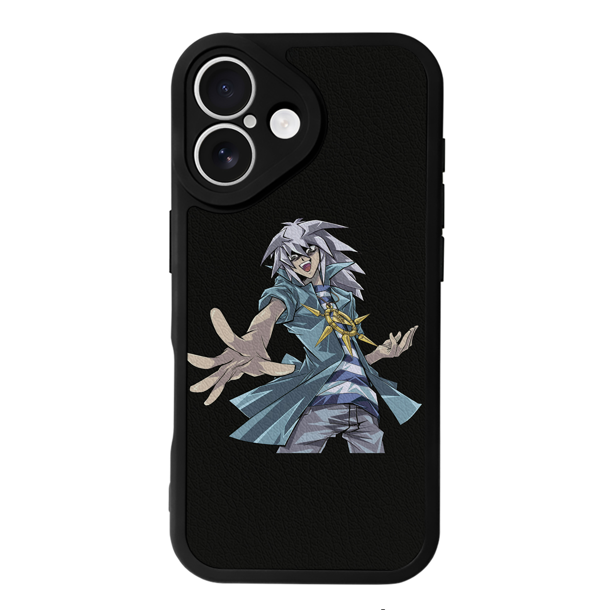 （画像用） 遊☆戯☆王 Yu-Gi-Oh! 【iPhone 16シリーズ対応】シリコンスマホケース（レザー調） 材質：シリコン